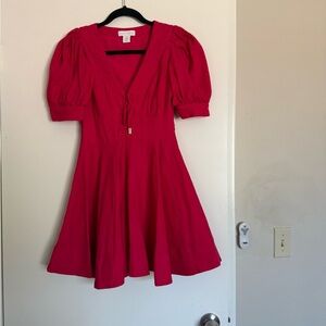 House of Harlow 1960 Pink Puff Sleeve Mini Dress